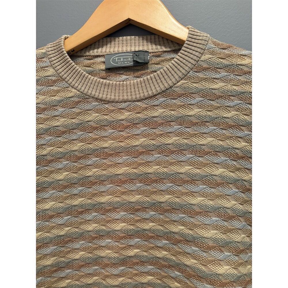 Talbots Men's Multicolor Crewneck Pullover Sweater Size L Casual - Picture 2 of 12